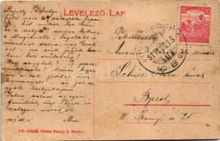 1917 Lovasberény, búcsú Lovasberényben, tömeg. W. L. (?) 220. Vértes Károly kiadása (b)