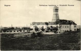 Sopron, Szélmalom kaszárnya. Monsberger Gottfried kiadása / K.u.K. Windmühl Kaserne (EK)