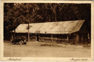 1931 Mátrafüred (Gyöngyös), Magyar csárda, étterem, automobil (fl)