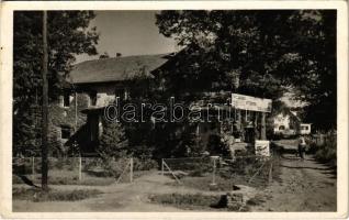 1942 Mátrafüred (Gyöngyös), Csongrád vármegye Ált. Tanítóegyesület üdülőháza, nyilvános éttermei és szállodája, bérlő Botfalvai Pál