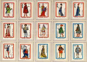 813 darabos különböző külföldi gyufacimke gyűjtemények mappákban