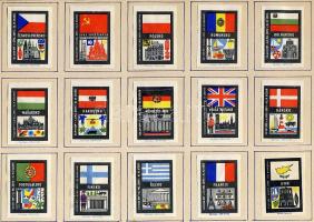 813 darabos különböző külföldi gyufacimke gyűjtemények mappákban