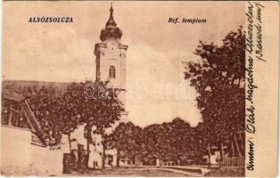 1942 Alsózsolca, Református templom. Hangya Szövetkezet kiadása (EK)