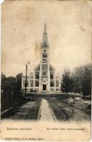 1906 Aszód, M. k. Állami javítóintézet temploma. Huszerl Sándor és fia kiadása (EM)