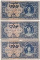 1945. 500P (3x) magyar N betű orosz P helyett T:III Adamo P19h