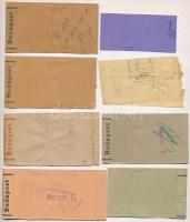 ~1943-1946. 7db, 6xklf bankjegy kötegelő pengő bankjegyekhez, kitöltött + ~1998. 1db bankjegy kötege...