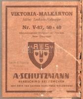 Olvashatatlan jelzéssel: Vitorláskikötő. Olaj, karton, hátoldalán A. Schutzmann német művészellátó c...