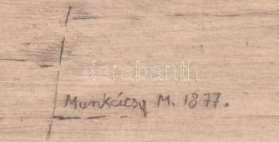 Munkácsy Mihály után Kórusz József (1927-2010): Anya gyermekeivel, színezett rézkarc, papír, jelzett...