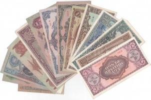 1930-1946. 14db-os (14xklf, 5P-1.000.000.000P) vegyes pengő bankjegy tétel T:II-III