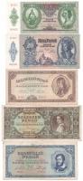 1930-1946. 9db-os (9xklf, 10P-100.000.000P) vegyes pengő bankjegy tétel T:I--III firka