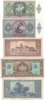 1930-1946. 9db-os (9xklf, 10P-100.000.000P) vegyes pengő bankjegy tétel T:I--III firka