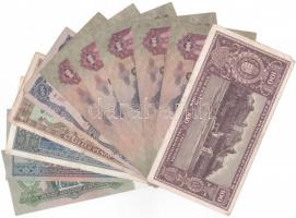 1930. 100P (5x) + 1936. 10P + 1941. 20P + 1945. 100P + 500P + 100.000P + 1.000.000P T:II-III