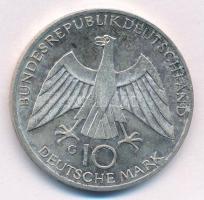 NSZK 1972J 10M Ag "Olimpia-München / Csomó" T:1- patina FRG 1972J 10 Mark Ag "Olymics...