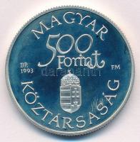 1993. 500Ft Ag "Régi dunai hajók - Árpád" T:PP ujjlenyomat, fo. 
Adamo EM129