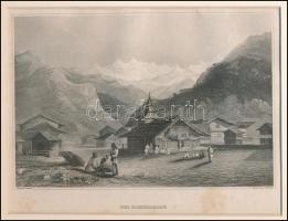 Der Himmalajah (Himalája). Acélmetszet, papír, kissé foltos, paszpartuban, 11x16,5 cm