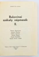 Bukovinai székely népmesék II. Szekszárd, 1981, Tolna megyei Tanács V. B. Könyvtára. Volt könyvtári ...