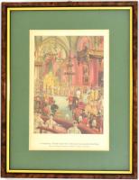 I. Ferencz József magyar királylyá koronáztatása. (Székely Bertalan festménye ő felsége a király bir...