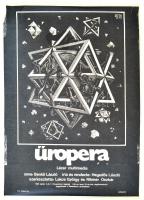 1980 Űropera népligeti előadás plakát. zene: Benkő László. 60x50 cm