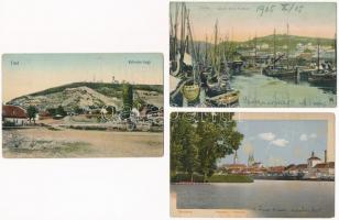 6 db RÉGI délvidéki képeslap: Titel, Pancsova, Szabadka, Abbazia, Fiume, Gornja Radgona / 6 pre-1945...