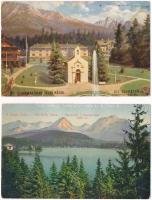 5 db RÉGI felvidéki képeslap: Úrvölgy, Tátra, Zólyom, Selmecbánya / 5 pre-1945 town-view postcards f...