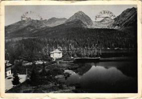 1937 Tátra, Magas Tátra, Vysoké Tatry; Csorba-tó / Csorba-See / Strbské pleso, Maryna, Kriván, Solisko, Strbsky stít / lake, mountain peaks. Fot. A. a J. Chytilovi (EB)