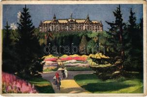 Tátralomnic, Tatranská Lomnica (Tátra, Magas Tátra, Vysoké Tatry); Grandhotel Praha / Prága nagyszálloda / hotel (EM)