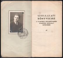 1949 Gyakorló orvosnövendéki szolgálati könyvecske
