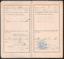 1949 Gyakorló orvosnövendéki szolgálati könyvecske