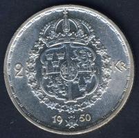 Svédország 1950. 2Kr Ag V.Gusztáv T:2 k