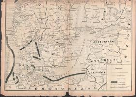 cca 1941-42 Képes Vasárnap újságból kivágott 2 db térkép Erdélyről a bevonulás után + 1 db II. világ...