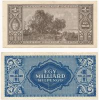 1946. 1.000.000MP + 1.000.000.000MP T:III szép papír Adamo P31, P34