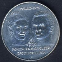 Svédország 1976. 50Kr Ag "XVI.Károly Gusztáv és Szilvia esküvője T:1/2+