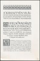 Rákóczi kiáltványa a keresztény világhoz a szabadságharc okairól és céljairól. Bp., 1976, Helikon. V...