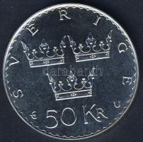 Svédország 1975. 50Kr Ag "Alkotmány reform" T:BU