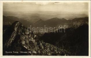 1932 Tátra, Magas-Tátra, Vysoké Tatry; Dénesov stít / Dénes-csúcs / mountain peak