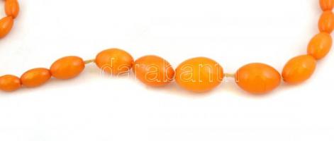 Borostyán nyaklánc 56  cm