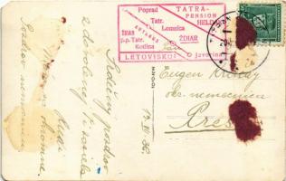 1936 Zár, Zsgyár, Zsdjár, Zdiar (Tátra, Magas-Tátra, Vysoké Tatry); Tatra-Pension "Heldák"...