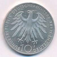 NSZK 1988F 10M Ag "Carl Zeiss" T:1- patina ph. FRG 1988F 10 Mark Ag "Carl Zeiss"...