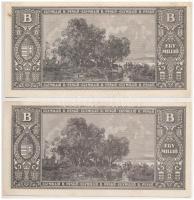 1946. 1.000.000BP (2x) T:I-,II kis fo. Adamo P37