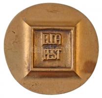 1977. "XVII. FIdem 1977 / Budapest" Br plakett (77x80mm) T:1-,2