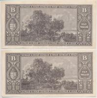 1946. 1.000.000BP (2x) T:I-,III Adamo P37