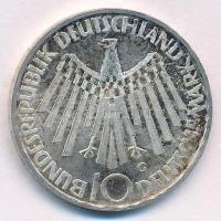 NSZK 1972G 10M Ag "Müncheni Olimpia - Spirál" T:1-,2 patina FRG 1972G 10 Mark Ag "Mün...