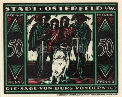 Német Birodalom/Weimari Köztársaság/ Osterfeld 1921. 25Pf(3x) + 50Pf(3x) + 75Pf(3x) + 100Pf összesen...