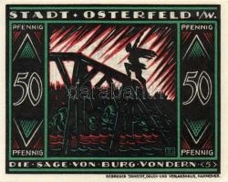 Német Birodalom/Weimari Köztársaság/ Osterfeld 1921. 25Pf(3x) + 50Pf(3x) + 75Pf(3x) + 100Pf összesen...