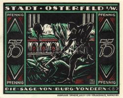 Német Birodalom/Weimari Köztársaság/ Osterfeld 1921. 25Pf(3x) + 50Pf(3x) + 75Pf(3x) + 100Pf összesen...