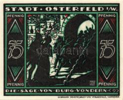 Német Birodalom/Weimari Köztársaság/ Osterfeld 1921. 25Pf(3x) + 50Pf(3x) + 75Pf(3x) + 100Pf összesen...