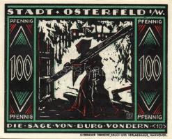 Német Birodalom/Weimari Köztársaság/ Osterfeld 1921. 25Pf(3x) + 50Pf(3x) + 75Pf(3x) + 100Pf összesen...