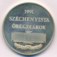 1991. "Gróf Széchenyi István 1791-1860 / 1991. Széchenyista öregdiákok" jelzett Ag emlékér...