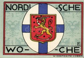 Német Birodalom/Weimari Köztársaság/ Lübeck 1921. 50Pf(5x) 5klf db, teljes sor T:I