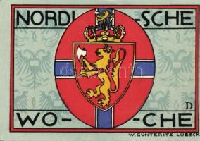 Német Birodalom/Weimari Köztársaság/ Lübeck 1921. 50Pf(5x) 5klf db, teljes sor T:I